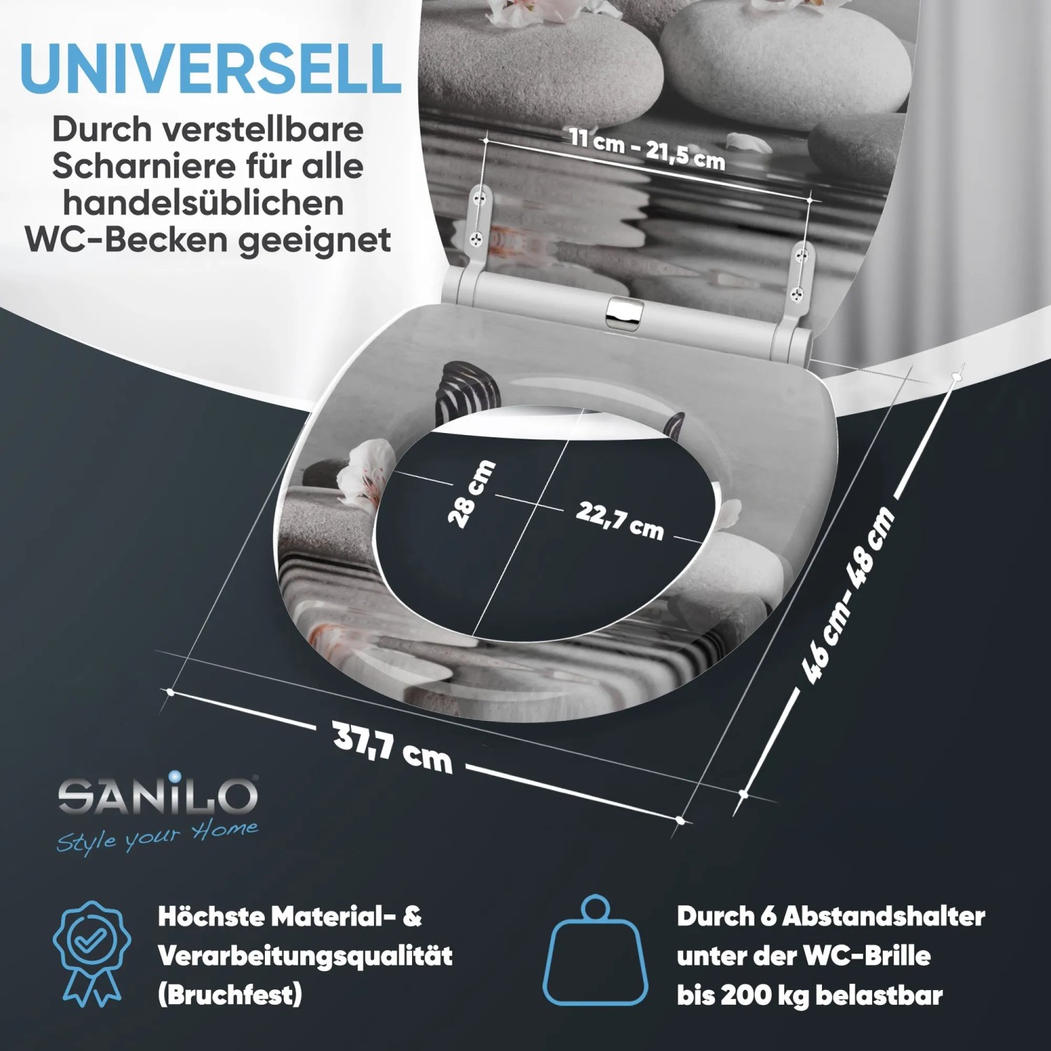 Sanilo WC Sitz mit Absenkautomatik Vanesa aus Holz kaufen bei OBI