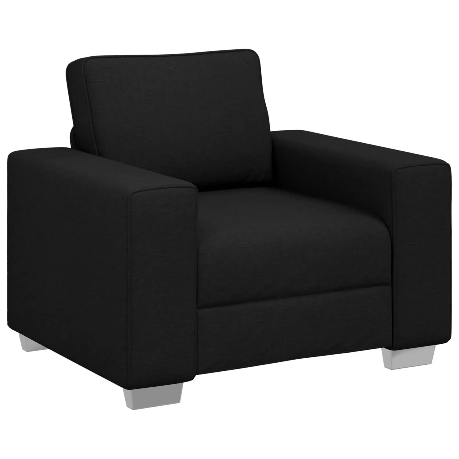 vidaXL Sofa Schwarz 100 x 80 x 82 cm Stoff 4105209