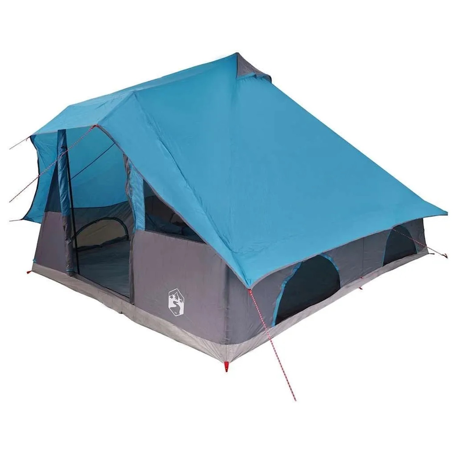 vidaXL Tipi Zelt mit Dach mit Speicher Blau 358 x 296 x 258 cm Taft 42000970