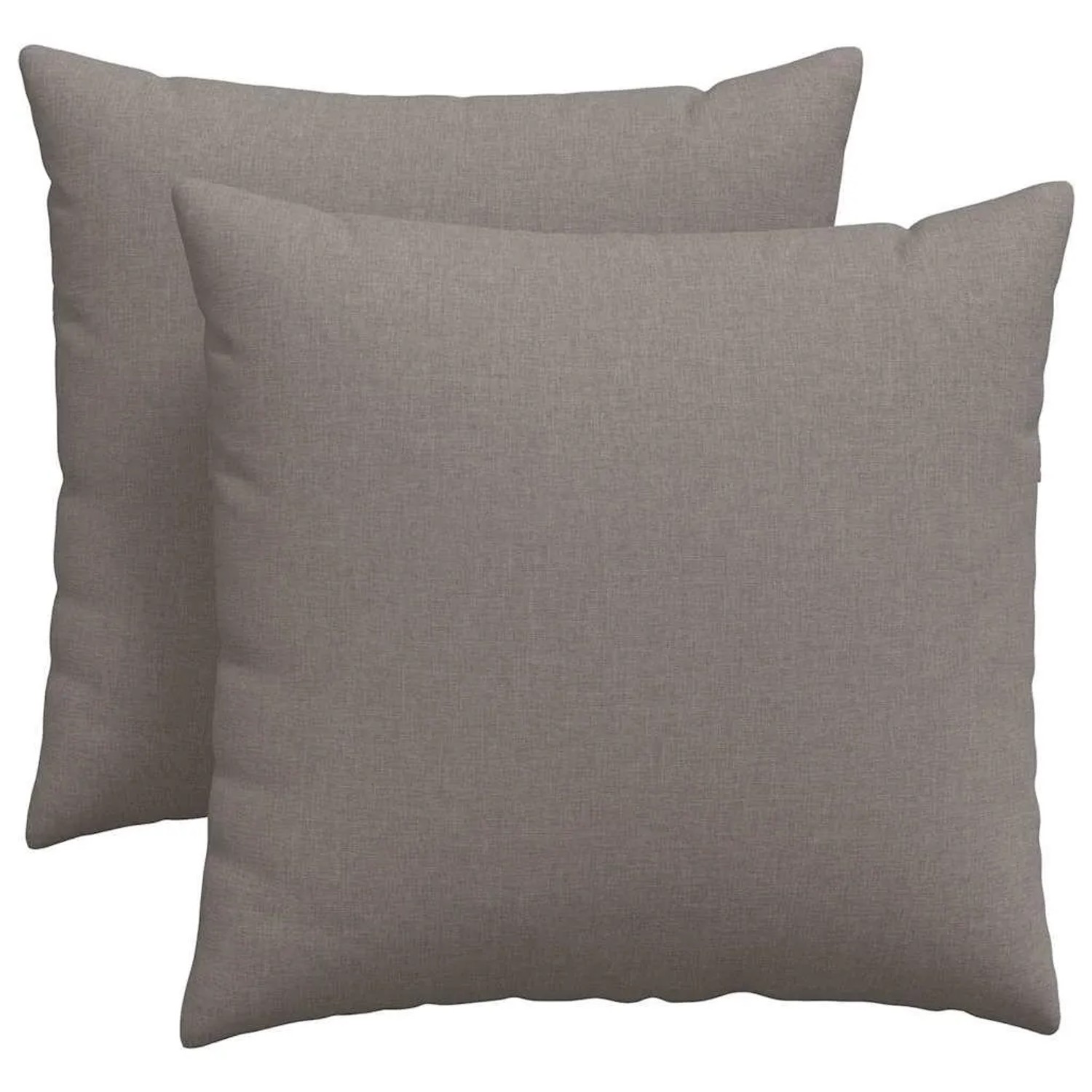 vidaXL Sofakissen 2 Stück Taupe 45 x 45 cm Stoff 42013917