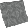 Rolle Erismann Vliestapete Elle Decoration mit Wellenmuster in Anthrazit.