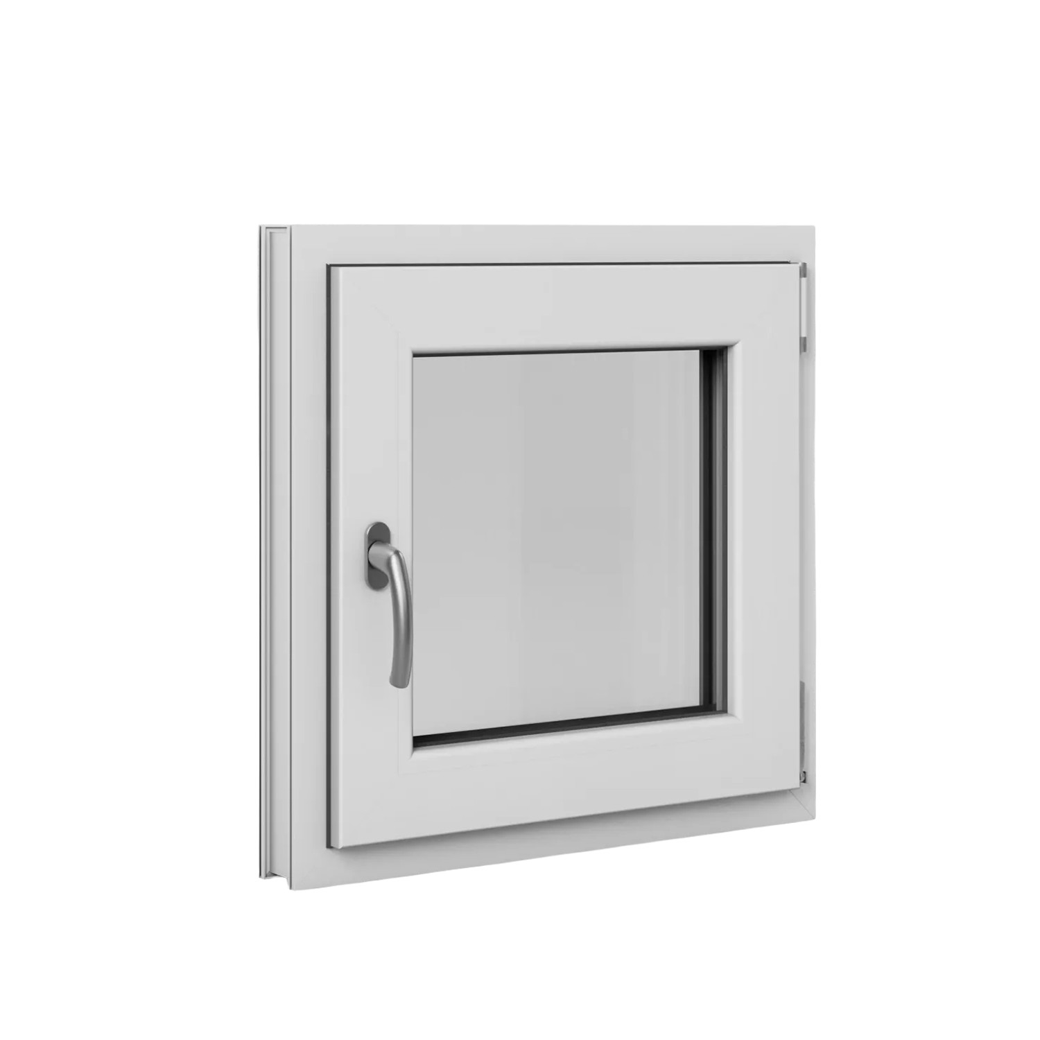 Roro Fenster Basic Kunststoff-Profil Weiß 60 cm x 60 cm DIN R günstig online kaufen