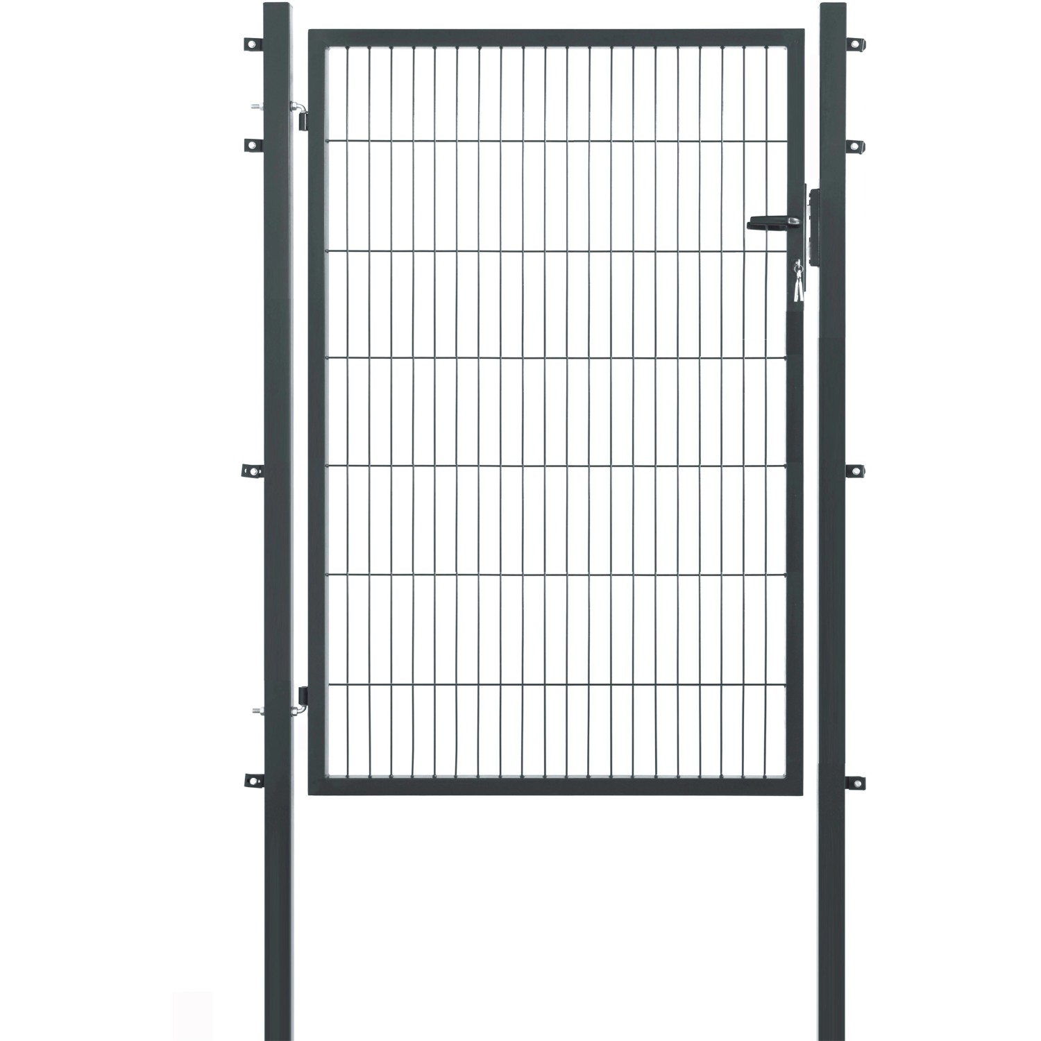 Floraworld Einzeltor für Doppelstabmattenzaun Anthrazit 140 cm x 120 cm günstig online kaufen