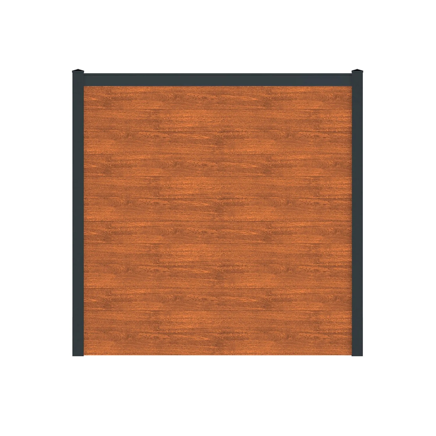 Vidual Sichtschutzzaun Snap 140 zum Aufdübeln 1,8 m x 12,45 m Light Oak