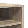 Detailaufnahme: Schuhschrank Sonoma-Eiche, Holzwerkstoff, Teilansicht mit Regalböden.