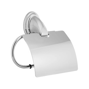 CMI Toilettenpapierhalter S 200 Chrom mit Deckel, inklusive Befestigungsmaterial.