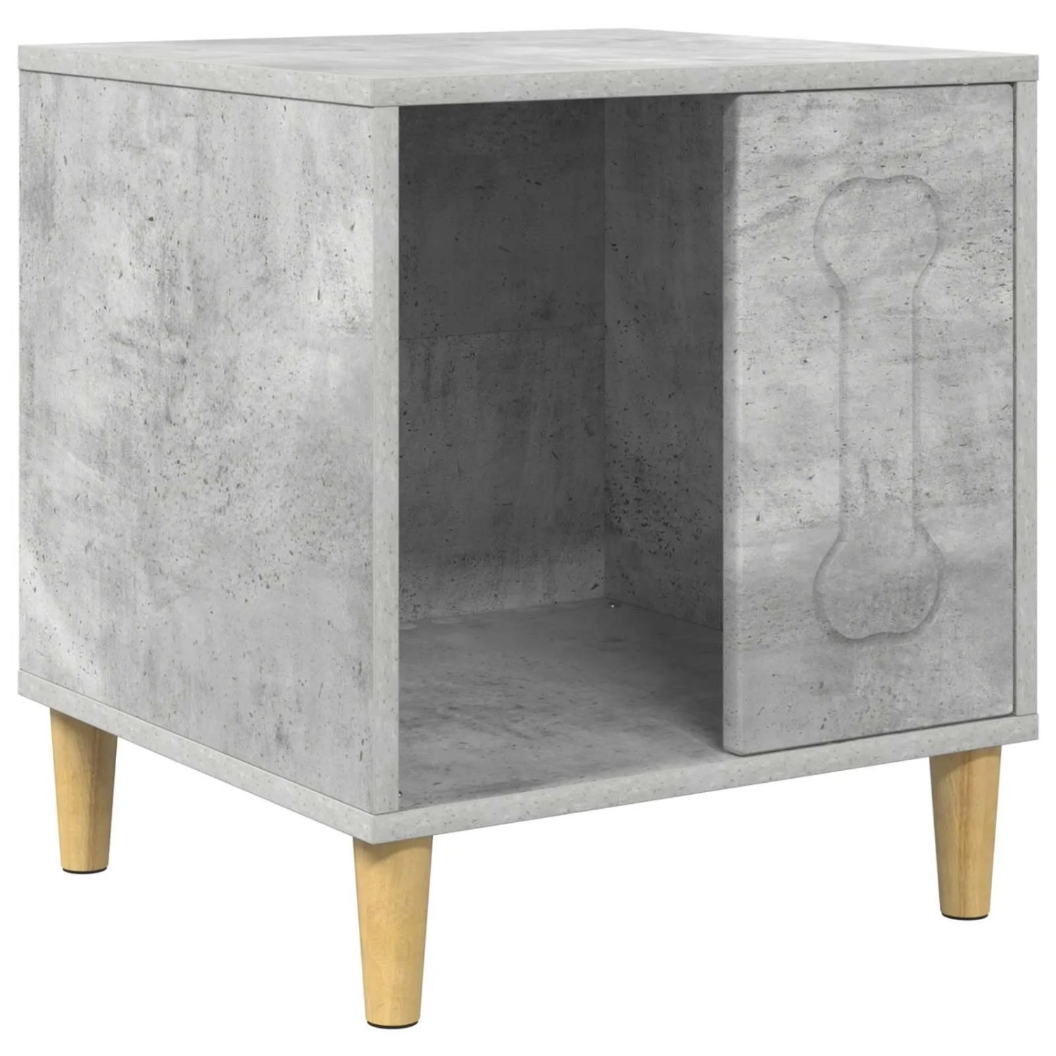 vidaXL Hundehütte Beton 44 x 42 x 49 cm Holzwerkstoff 8000701