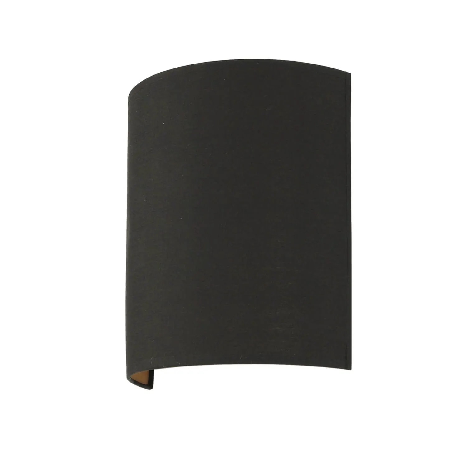 EASYLIGHT Wandleuchte Stoff Metall E27 Up Down 23 cm Hoch In Schwarz Gold