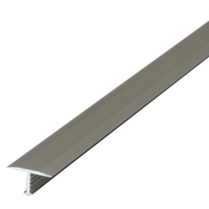 Dalsys T-Profil Übergangsschiene aus champagnerfarbenem Aluminium, 100x18mm, für Laminat & Parkett.
