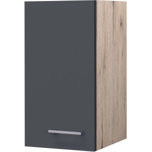 Flex-Well Oberschrank Morena, 30 cm, Basaltgrau/San Remo Eiche, Küchen-Hängeschrank