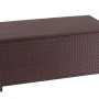 Proregal Poly-Rattan Kissenbox HxBxT 51x100x50cm Premium Braun 170L Gartentruhe Auflagenbox Truhe_3