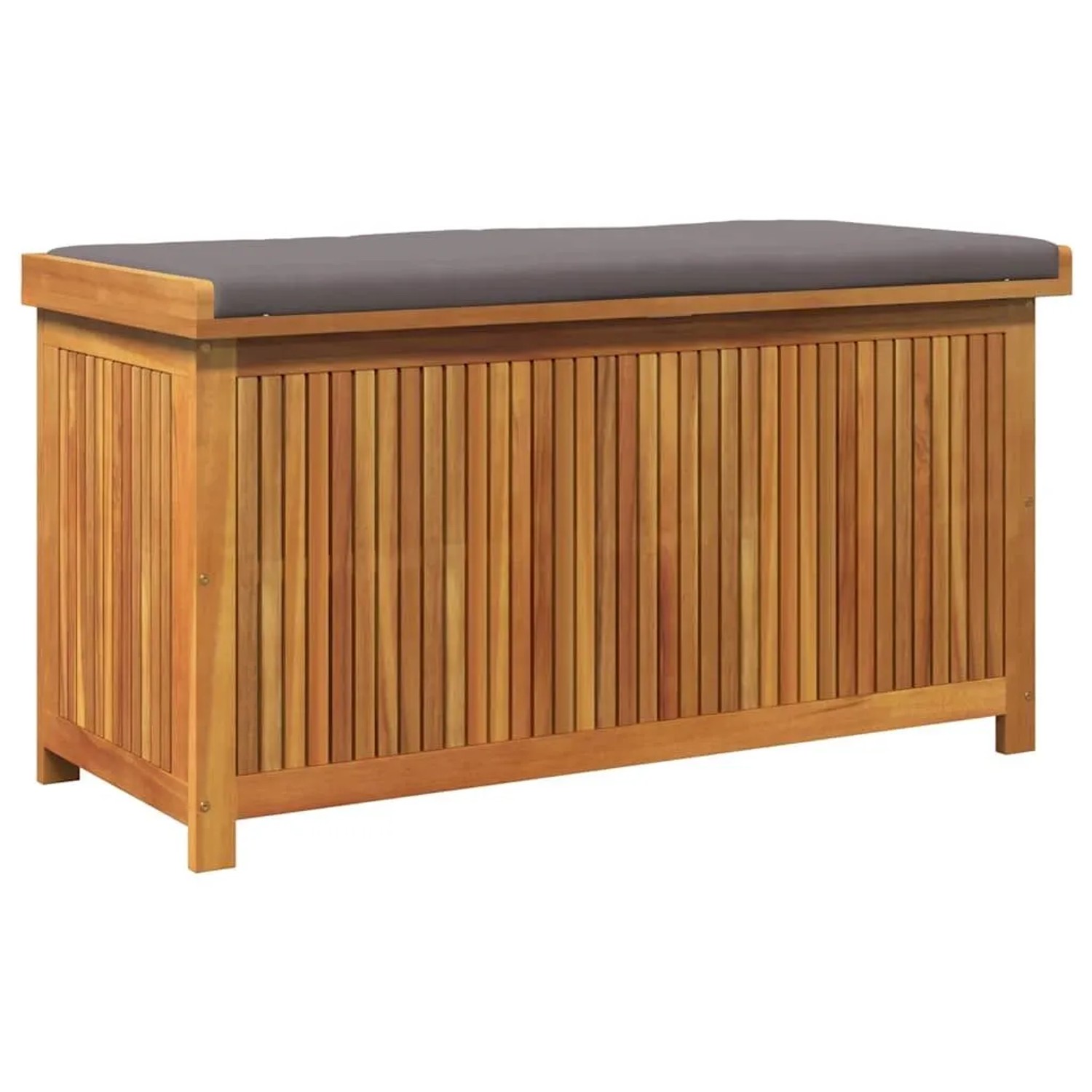 vidaXL Outdoor-Kissenbox 113x50x60,5 cm Massivholz Akazie 4106479