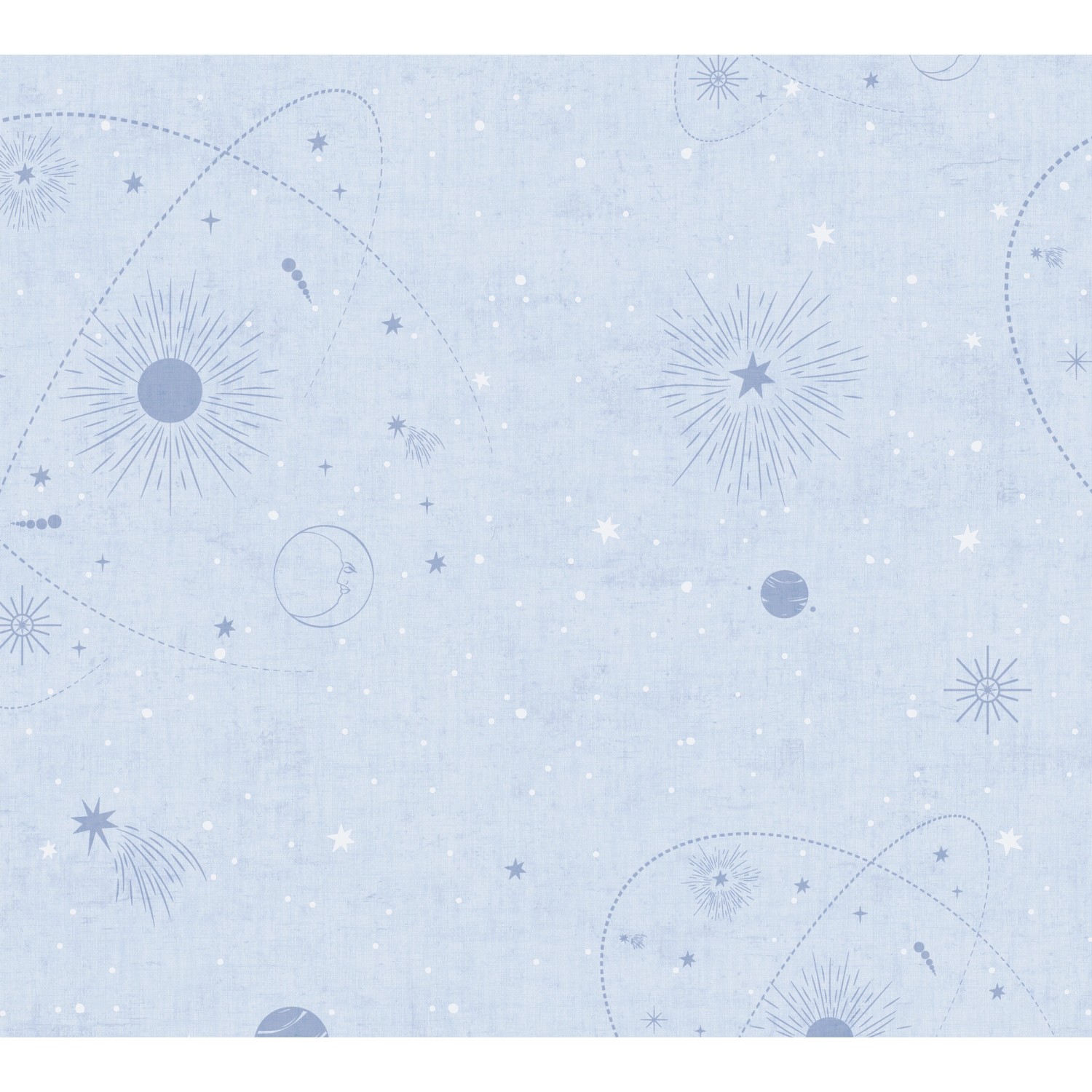 A.S. Creation Vliestapete Weltall 10,05 m x 0,53 m Blau-Weiß FSC® günstig online kaufen