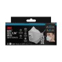 Weiße 3M Aura FFP2 Atemschutzmaske mit Cool Flow Ventil auf der Verpackung, ideal für Schleifarbeiten.