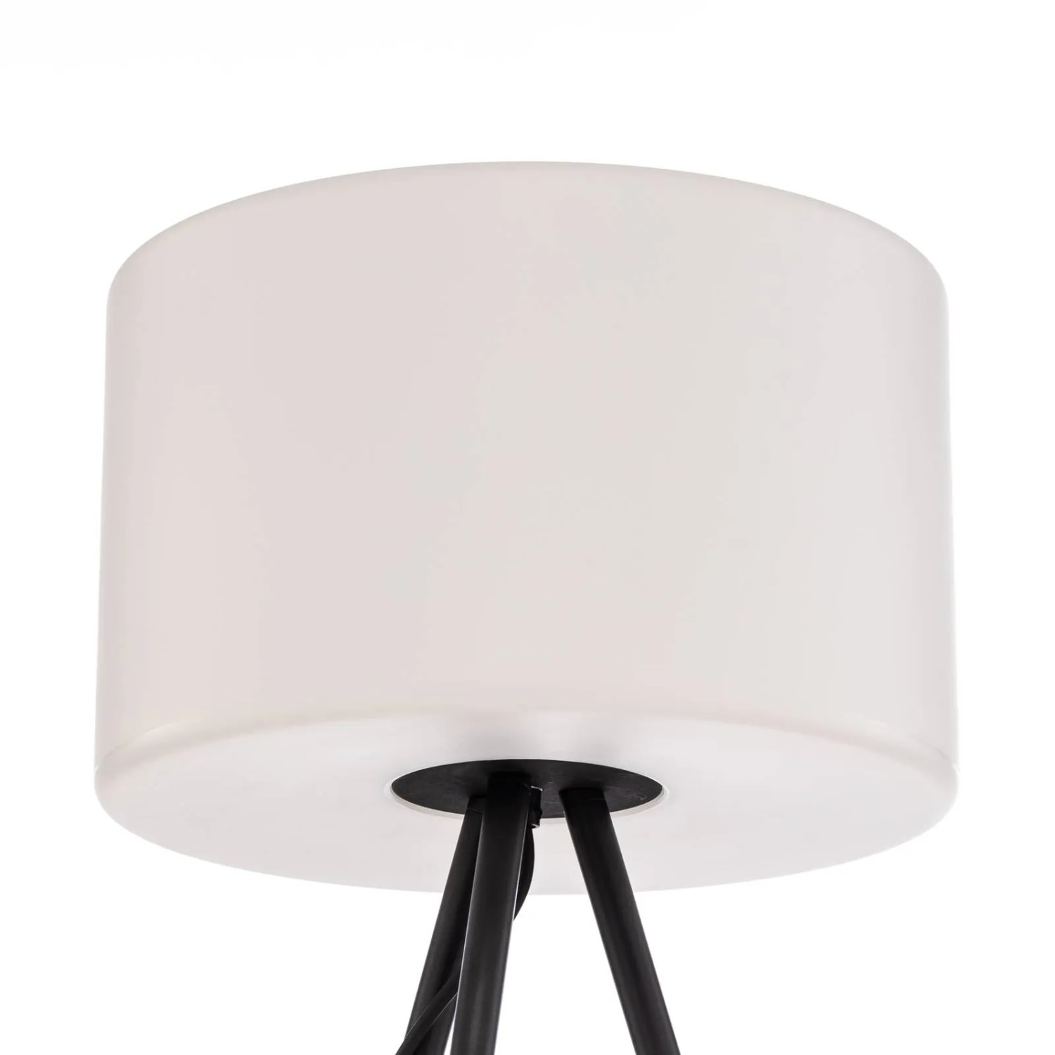 Lucande Jaimy Tripod Innenleuchte, 1-flammig, E27, schwarz. Stehlampe für Wohnräume.