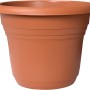 Terrakottafarbener Florus Pflanztopf Alessia, Ø 22 cm, aus recyceltem Kunststoff.