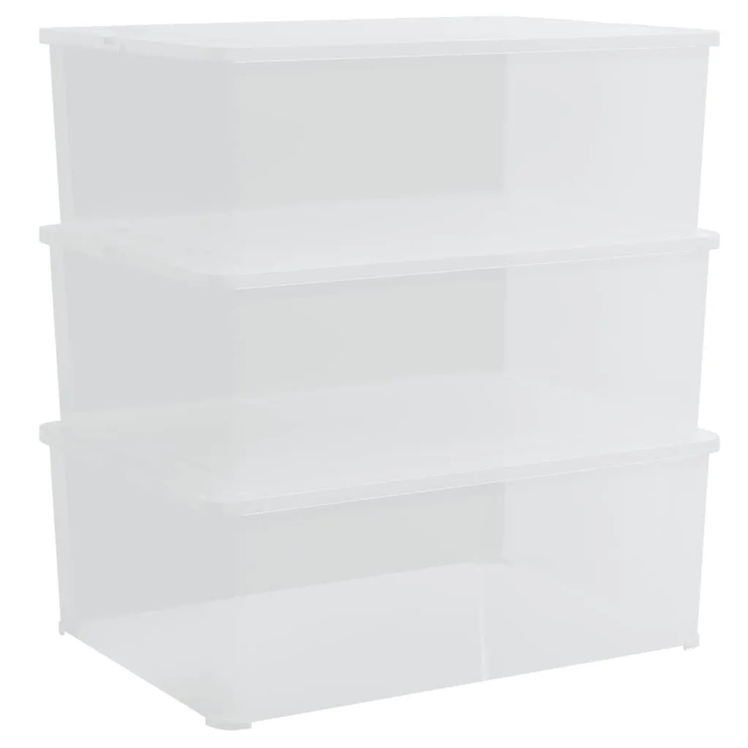 vidaXL Aufbewahrungsboxen 3 Stk Kunststoff 10 L Stapelbar 154987