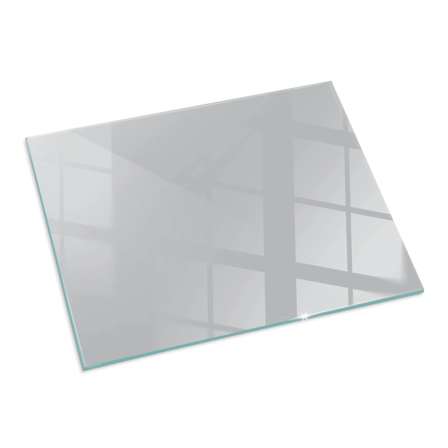 Tulup Glasplatte für Kamin Grau Kaminofen Glas Bodenplatte Rechteck 80x60 c günstig online kaufen