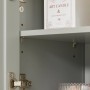 SoBuy Waschbeckenunterschrank Badschrank mit 2 Türen und 1 Fach 60x60x30cm Grau BZR69-HG_7