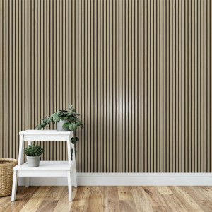 Wandpaneel Eiche Natur: Akustikpaneel für moderne Wandverkleidung und besseren Raumklang.