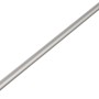 Silbernes Aluminium Rundrohr, 12mm Durchmesser, 2000mm Länge.