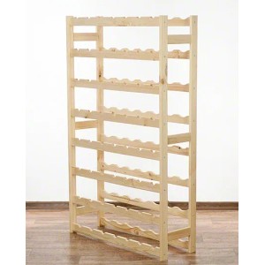 Weinregal Pinotwine aus Kiefernholz, unbehandelt, für 56 Flaschen.