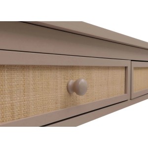 Proregal Schreibtisch HxBxT 78x110x60 cm Schublade Holz Helltaupe Bürotisch Laptoptisch Arbeitstisch