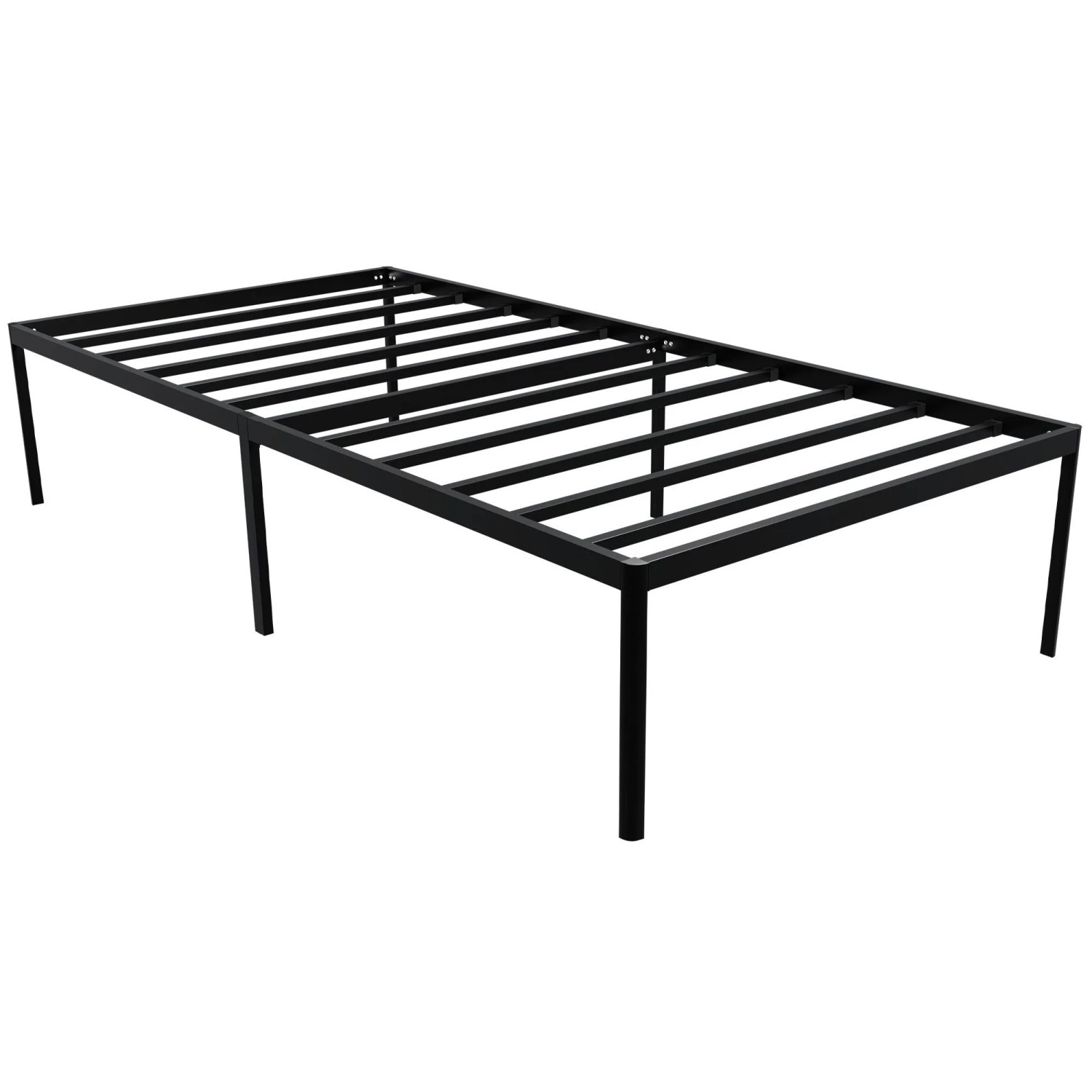 DELUKE Metallbett RUKIM Metall Schwarz 100x200x41cm Bett 100x200 Bettrahmen Metall Doppelbett