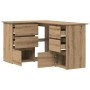 vidaXL Eckschreibtisch Artisan-Eiche 145x100x76 cm Holzwerkstoff 855963_5