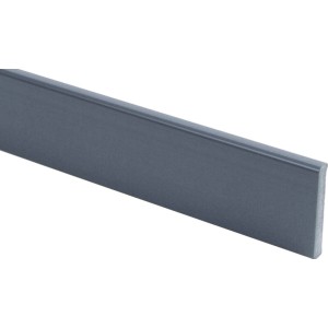 Anthrazitfarbene Wandleiste (25x4,5mm, 217,5cm) für Fenster-Zubehör.