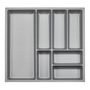 SOTECH ORGA-BOX-3 Besteckeinsätze Tiefe 473 mm Höhe 50,5 mm Silbergrau Schubladeneinsätze Breite 491 mm