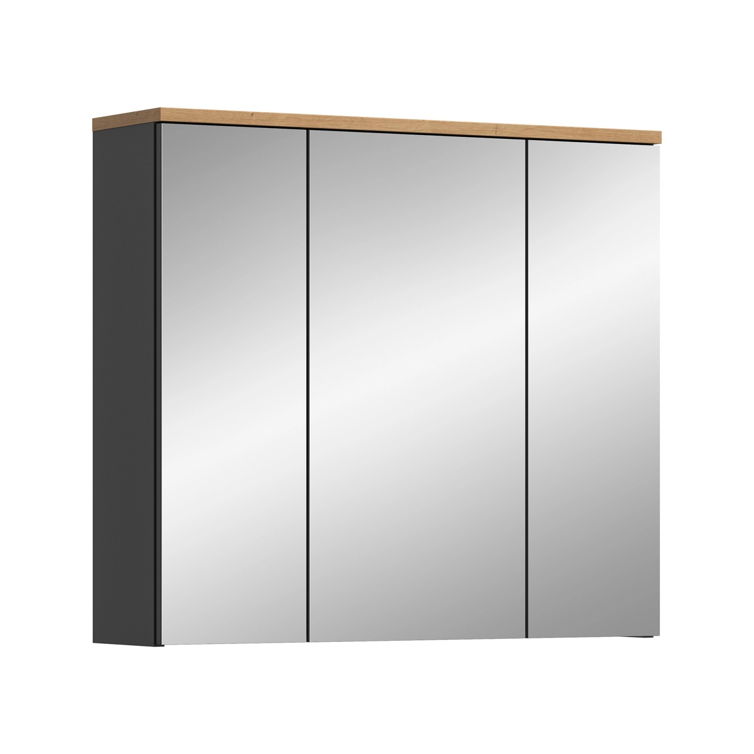 Spiegelschrank Canu Artisan/Grau 73 cm x 80 cm x 21 cm günstig online kaufen
