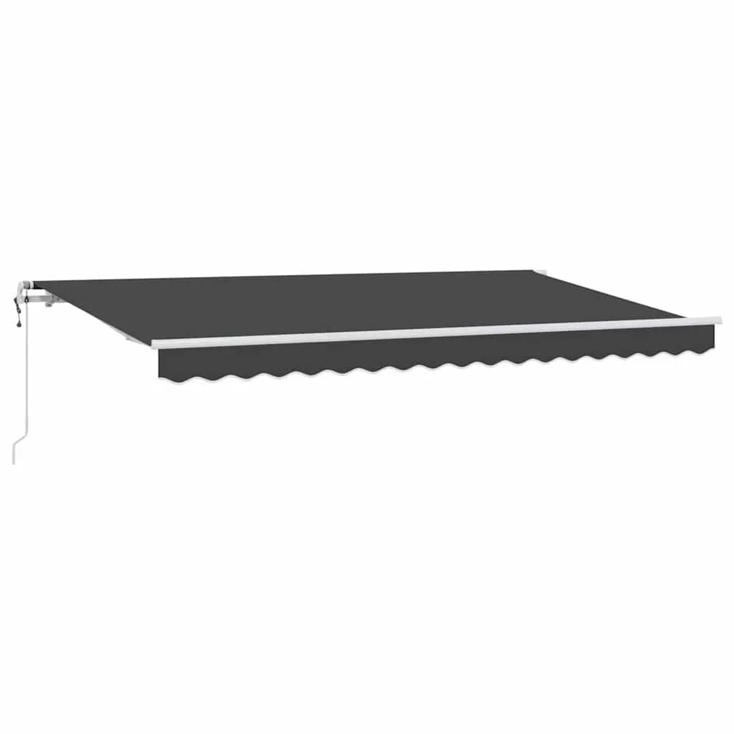 vidaXL Einziehbare Markise Anthrazit 400 x 200 cm Stoff 3329797