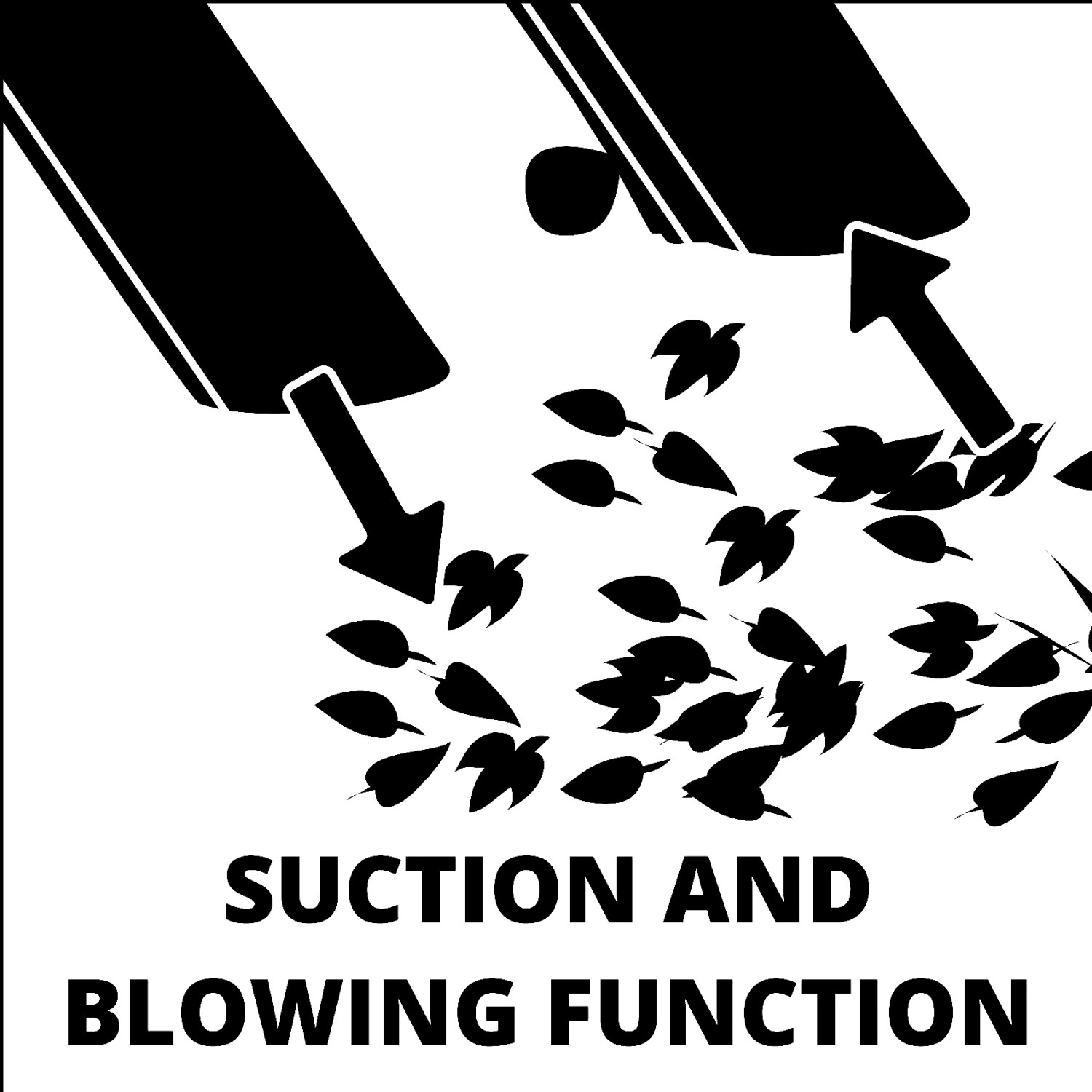 Symbolbild: Saug- und Blasfunktion des Einhell GC-EL 3000 E Elektro-Laubsaugers.