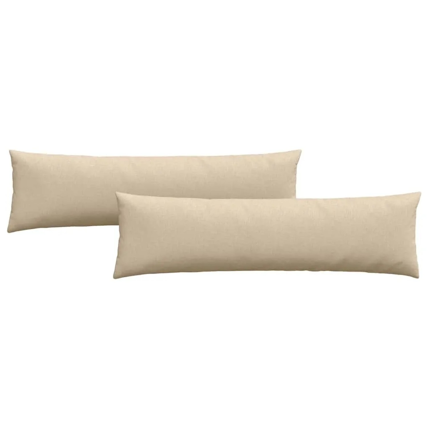 vidaXL Sofakissen 2 Stück Creme 145 x 40 cm Stoff 42013832