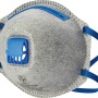 LUX-TOOLS FFP2 Atemschutzmaske Carbon, 3er-Pack, mit Ausatemventil und Aktivkohlefilter.