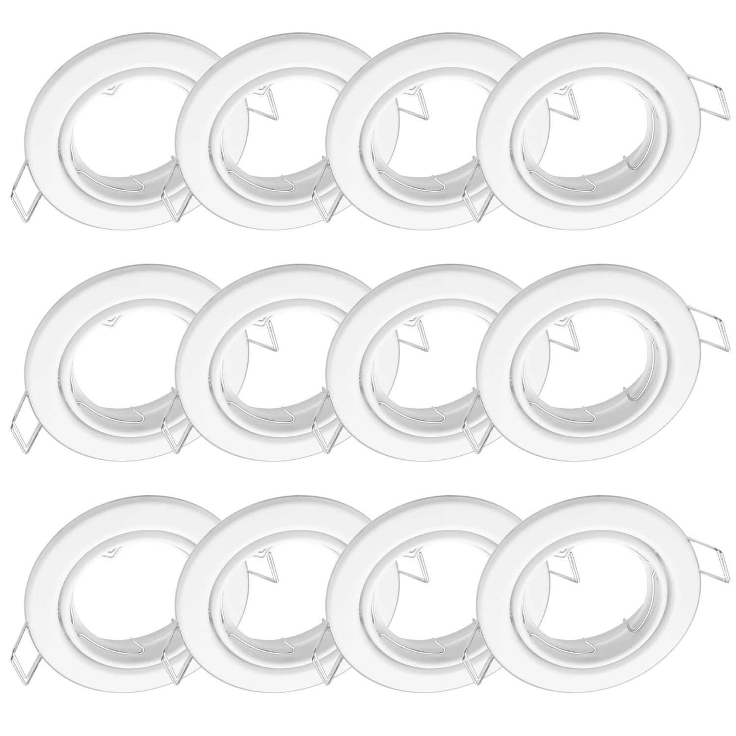 Oktaplex 12er Set Einbauspot Dijon Schwenkbar für LED-Module 50mm Deckenstr günstig online kaufen