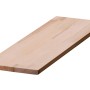 Unbehandelte Leimholzplatte Buche, 120x60x1,8 cm, ideal für Regalböden und Möbelbau.