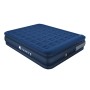 Blaues Juskys Luftbett Sapri L, eine Doppel-Luftmatratze mit integrierter Pumpe.