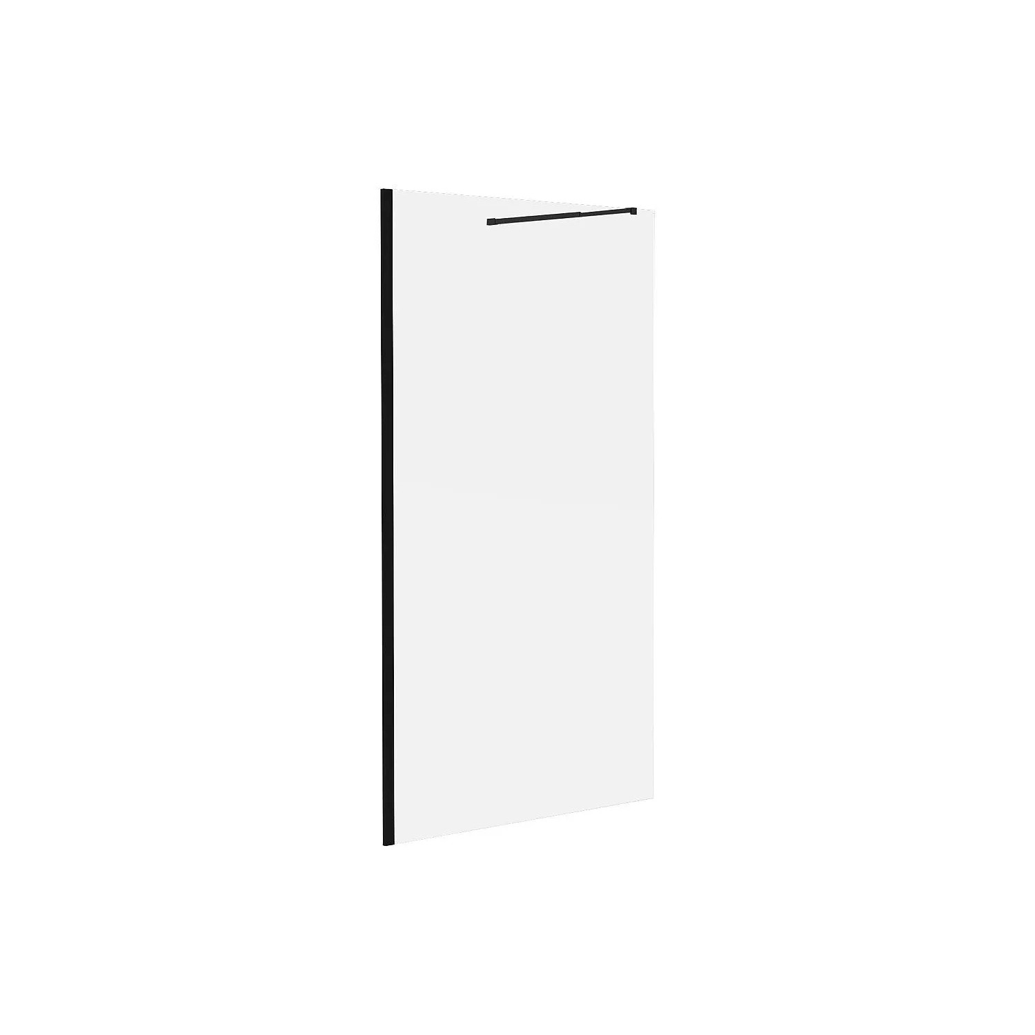 Vente-unique Duschwand Daren Schwarz 120 cm