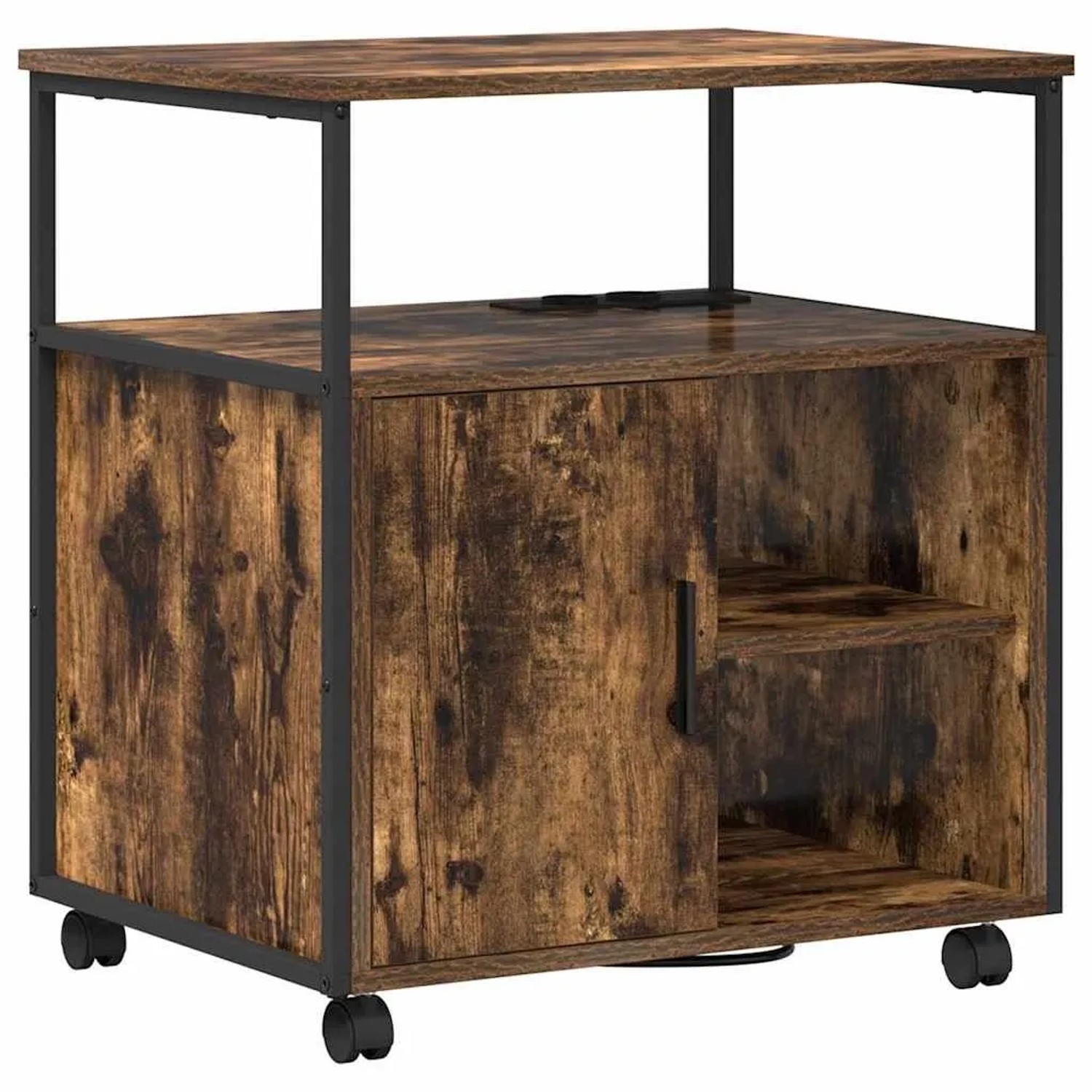 vidaXL Schrank mit Ladestation Geräucherte Eiche 61 x 46 x 67 cm 859832 günstig online kaufen