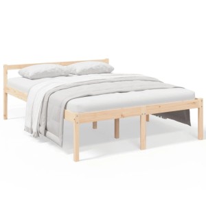 vidaXL Seniorenbett 160x200 cm Massivholz Kiefer 810624