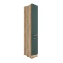 OPTIFIT Savona405 Apothekerschrank, 30 cm, Steingrün/Wildeiche Dekor, mit zwei Auszügen.