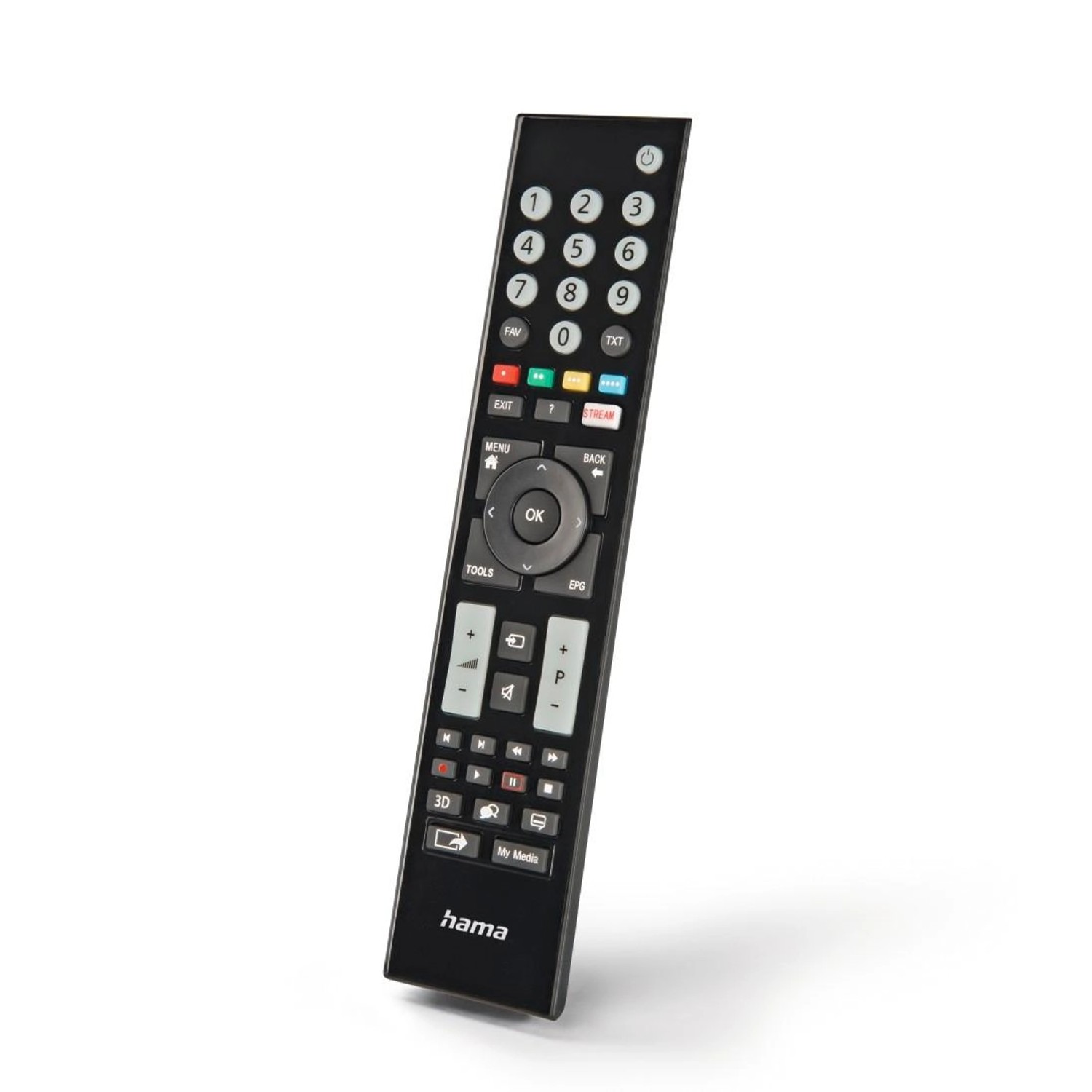 Hama Universal-Fernbedienung für Grundig TVs IR lernfähig leuchtende Tasten