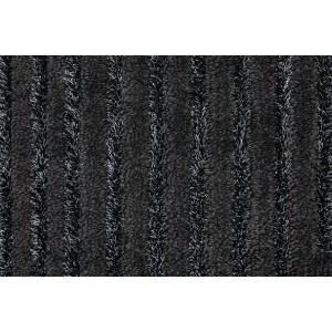 Anthrazitfarbener Luxor Living Teppich Ella (160x230 cm) mit Streifenmuster.