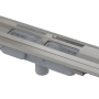 Alcadrain APZ1101 Low Duschrinne mit Rand für perforierten Rost, senkrechter Abfluss 550 mm