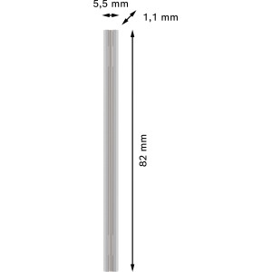 Bosch Hobelmesser Pro, 82mm, Silber, Zubehör für Hobel. Wendemesser aus Carbide für lange Lebensdauer.