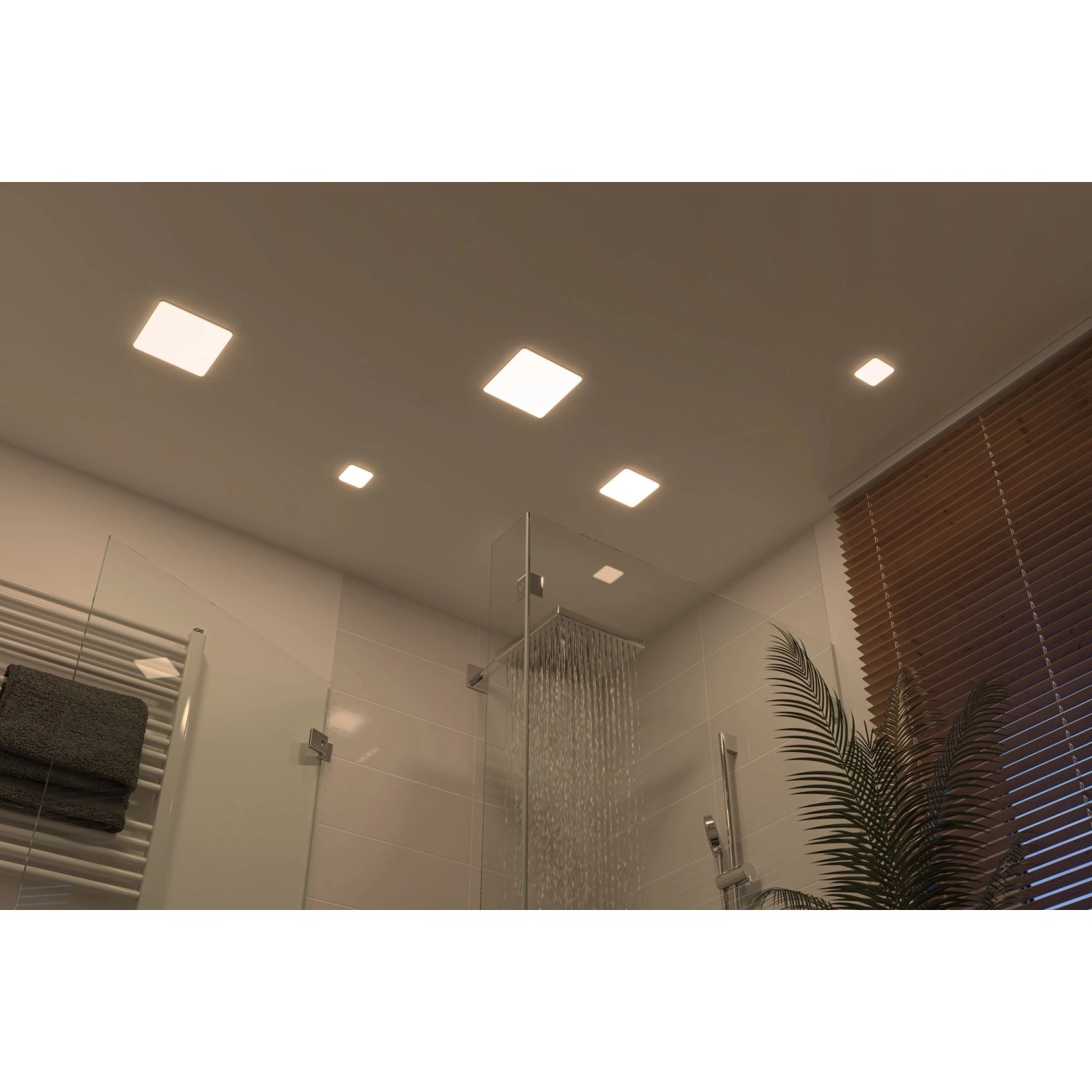 Paulmann LED-Einbaupanel Veluna VariFit eckig 75x75 mm 4,5 W 4.000 K Satin