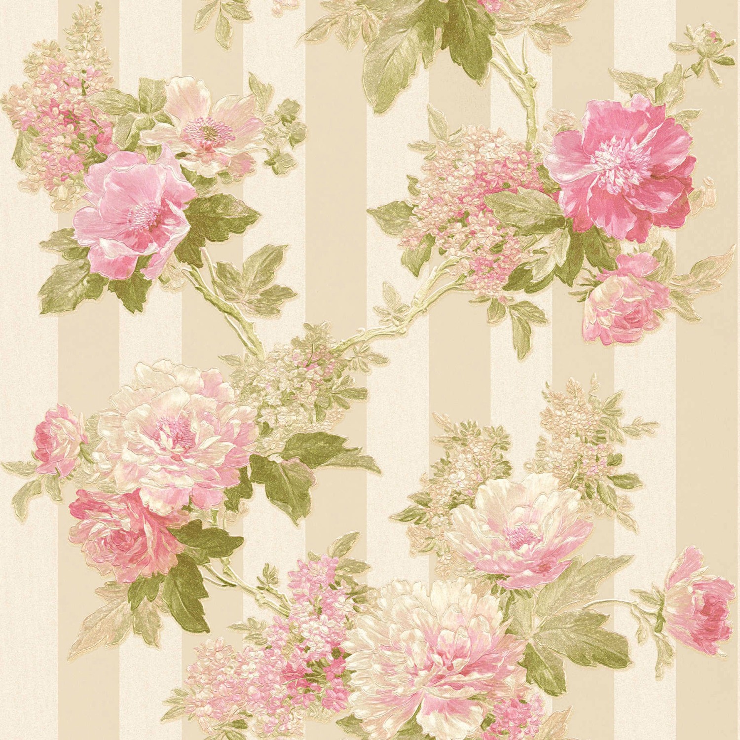 Tadessi Tapete Blumen Florentin M1 No 2127 Vliestapete Pink Grün Floral Kla günstig online kaufen