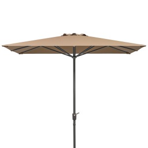 Schneider Marktschirm 270 cm x 270 cm Natur mit Kurbelmechanik